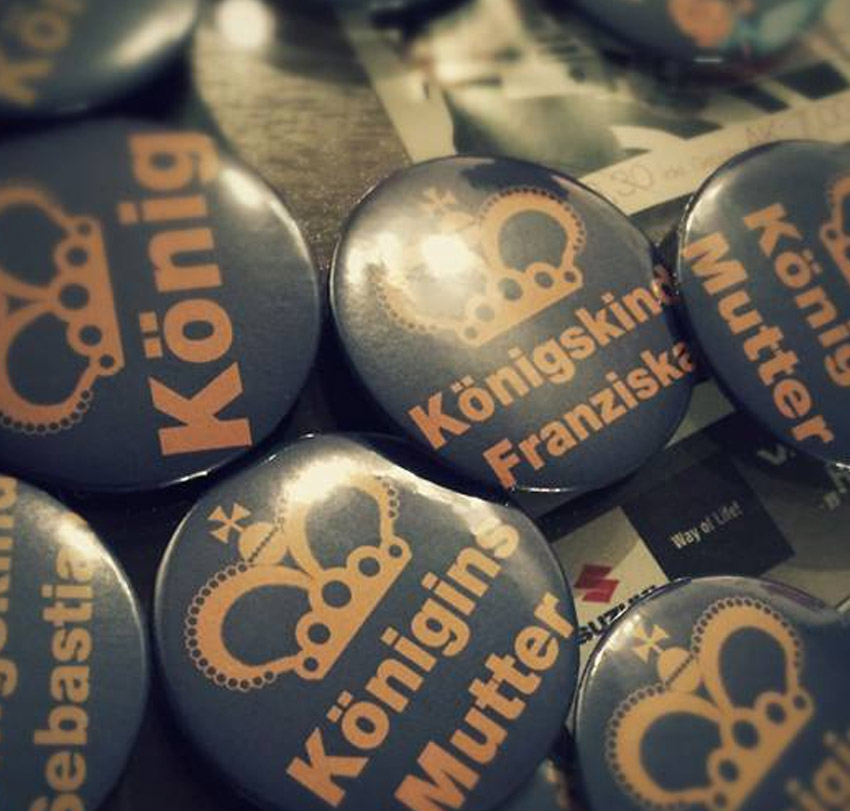 Buttons, Magnete und Pins